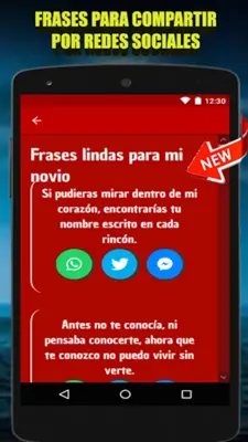 frases lindas para enamorar android App screenshot 0