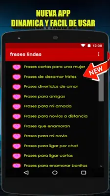 frases lindas para enamorar android App screenshot 2